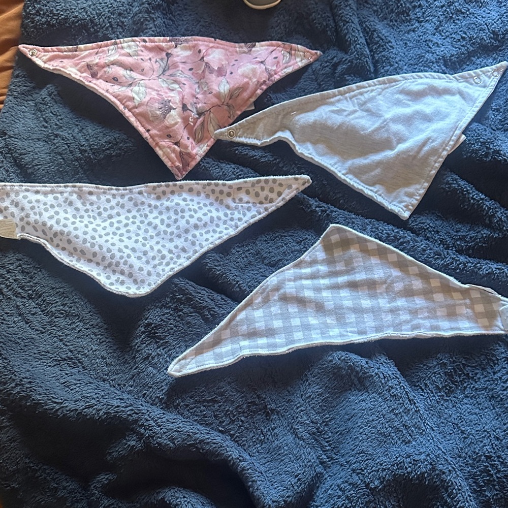 Floral and Patterned Kids Bandana Set